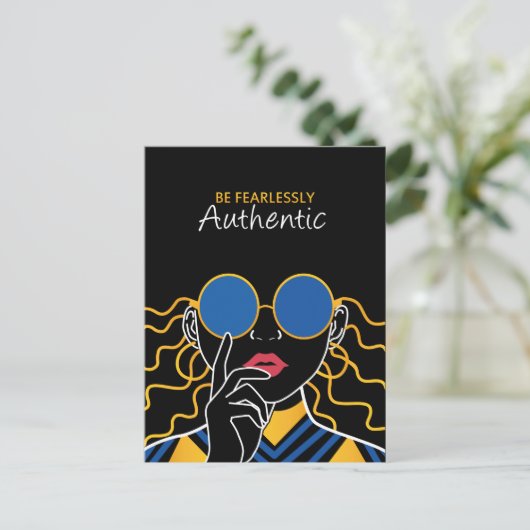 Wees onbevreesd authentiek briefkaart (Staand voorkant)