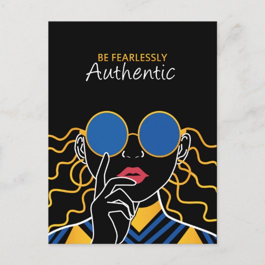 Wees onbevreesd authentiek briefkaart (Voorkant)