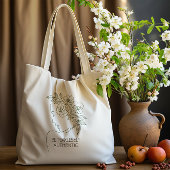 Wees onbevreesd Bloemen Hoofd Vrouwelijk Tote Bag