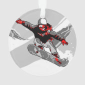 Wees onbevreesd - Snowboarder Ornament (achterkant)