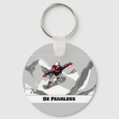 Wees onbevreesd - Snowboarder Sleutelhanger (Voorkant)