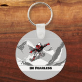 Wees onbevreesd - Snowboarder Sleutelhanger (Voorkant)
