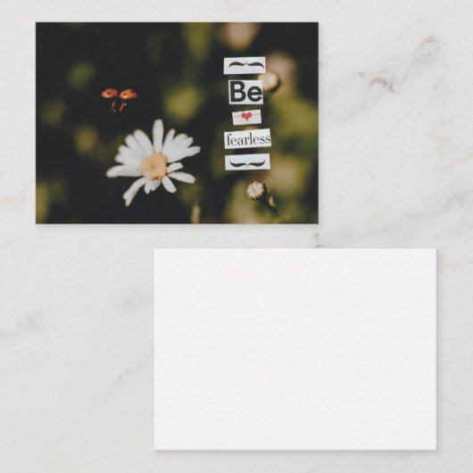 Wees onbevreesd Wenskaart Notitiekaartje (Voorkant / Achterkant)