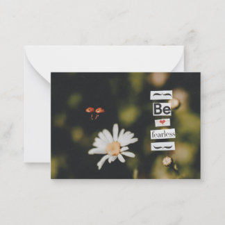 Wees onbevreesd Wenskaart Notitiekaartje