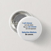 Wees onbewust van Button (Voorkant /achterkant)
