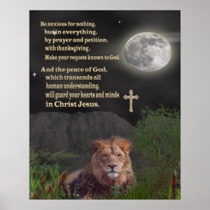 Wees ongerust over niets Christelijke poster