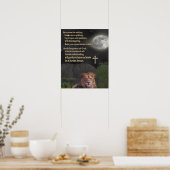 Wees ongerust over niets Christelijke poster (Keuken)
