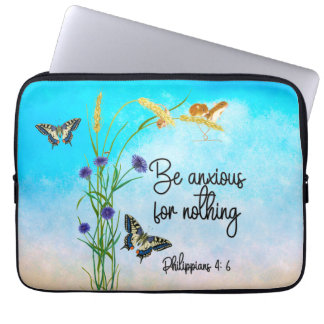 Wees ongerust over niets Filippijnen 4:6 15 Laptop Sleeve