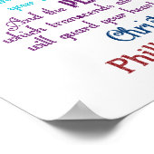 Wees ongerust over niets Filippijnen 4:6-7 Poster (Hoek)