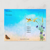 Wees ongerust over niets Filippijnen 4:6 Briefkaart (Achterkant)