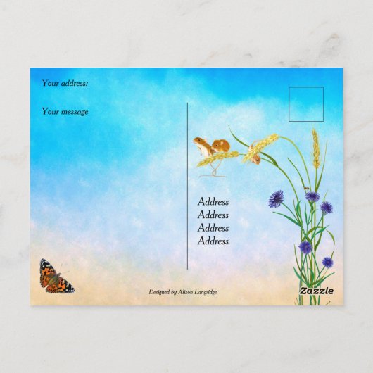 Wees ongerust over niets Filippijnen 4:6 Briefkaart (Achterkant)