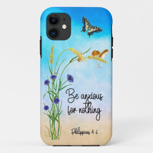 Wees ongerust over niets Filippijnen 4:6 Case-Mate iPhone Case (Achterkant)