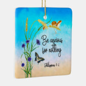Wees ongerust over niets Filippijnen 4:6 Keramisch Ornament (Rechts)