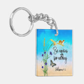 Wees ongerust over niets Filippijnen 4:6 Sleutelhanger (Voorkant Links)