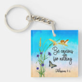 Wees ongerust over niets Filippijnen 4:6 Sleutelhanger (Voorkant)