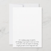 Wees ongerust over niets kaart (Achterkant)