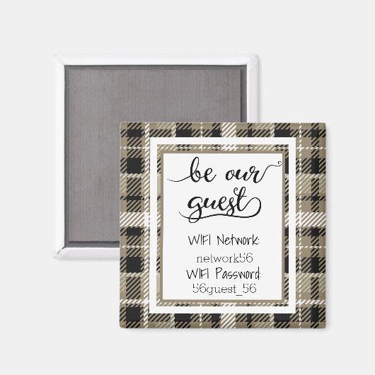 Wees ons beste WiFi-wachtwoord magneet (Voorkant / Achterkant)