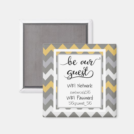 Wees ons beste WiFi-wachtwoord magneet (Voorkant / Achterkant)