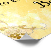 Wees ons gastprinses Baby shower Welkom Poster (Hoek)