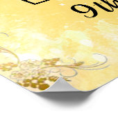 Wees ons gastprinses Birthday Welcome Sign Poster (Hoek)