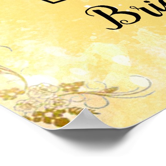 Wees ons gastprinses Vrijgezellenfeest Welkom Poster (Hoek)