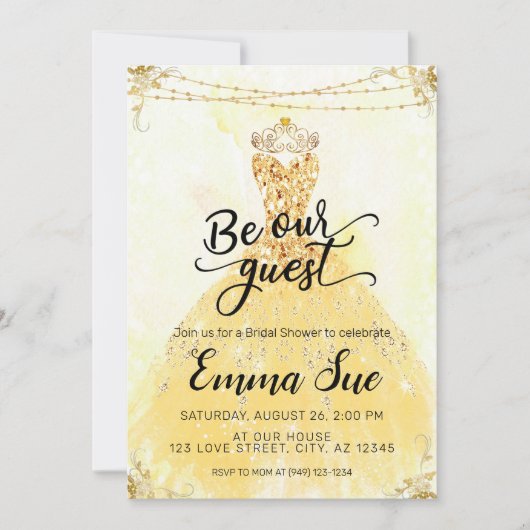 Wees ons gastVrijgezellenfeest Kaart (Voorkant)