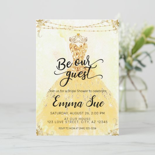 Wees ons gastVrijgezellenfeest Kaart (Staand voorkant)