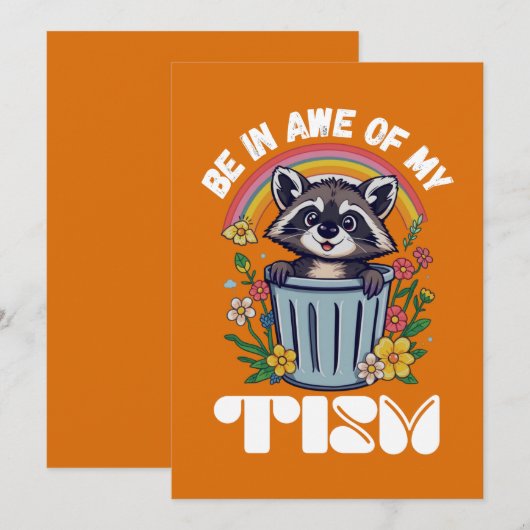 WEES ONTZAG VOOR MIJN TISM KAART (Voorkant / Achterkant)