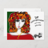 Wees onvergetelijk briefkaart - Sharon Augustin (Voorkant / Achterkant)