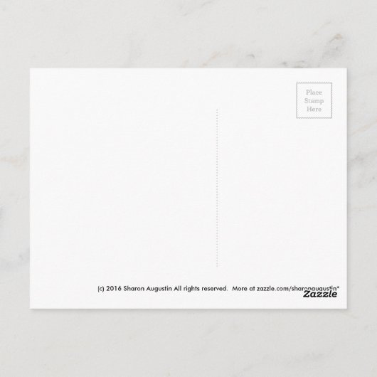 Wees onvergetelijk briefkaart - Sharon Augustin (Achterkant)