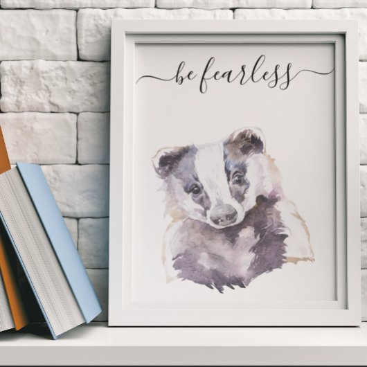 Wees Onverschrokken Das Peuterbos Kinder Bosgebied Poster