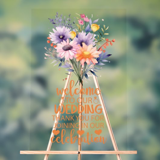 Wees onze gast bruiloft acryl teken acryl bord (Neutraal)