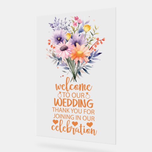 Wees onze gast bruiloft acryl teken acryl bord (Hoek)