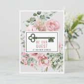 Wees onze gast | Housewarming Party Fill-In Kaart (Staand voorkant)