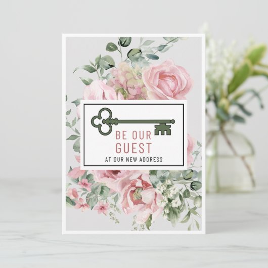 Wees onze gast | Housewarming Party Fill-In Kaart (Staand voorkant)