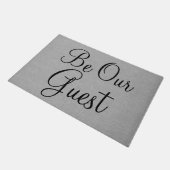Wees onze gast in de moderne elegant welkomstquote deurmat (Schuin)