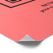 Wees onze gast op internet QR-code Wachtwoord WIFI Poster (Hoek)