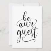 Wees onze gast - Sign for Guest Room of B en B Hom Feestdagenkaart (Voorkant)