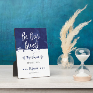 Wees onze gast - Wifi Network Plaque Fotoplaat