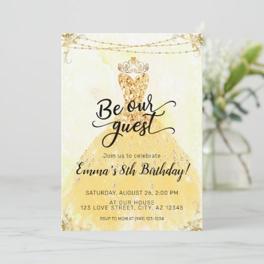 Wees onze gastdag kaart (Staand voorkant)