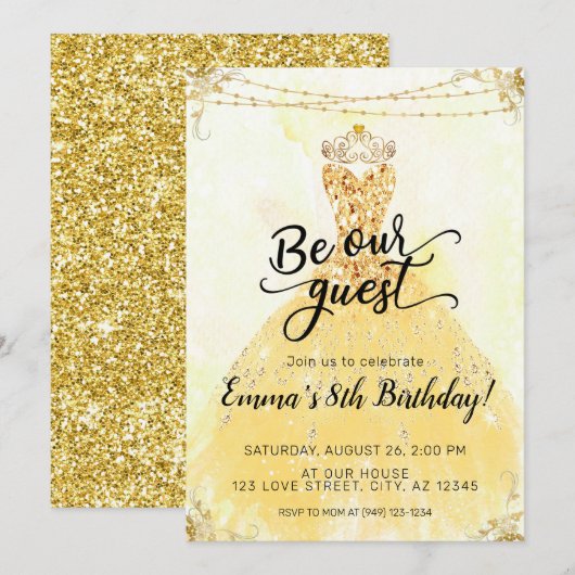 Wees onze gastdag kaart (Voorkant / Achterkant)