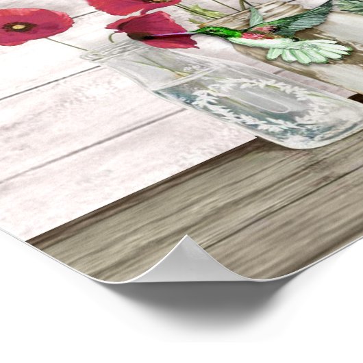 Wees onze gastkolibrie poster (Hoek)