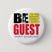 Wees onze gastpodcast Button! Ronde Button 5,7 Cm (Voorkant)