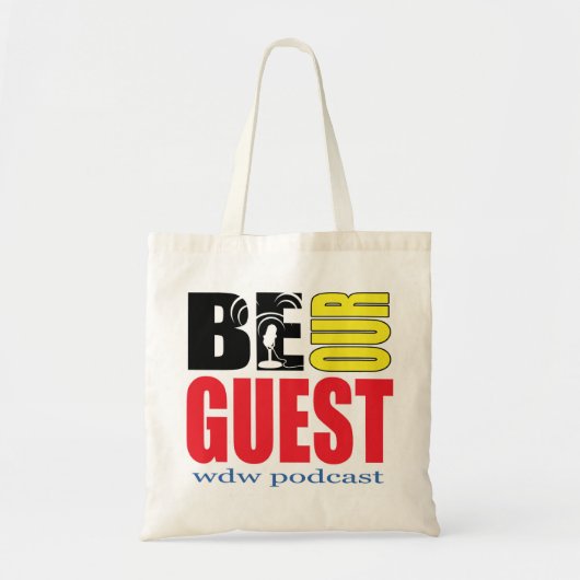 Wees onze gastpodcast-Canvas tas (Voorkant)