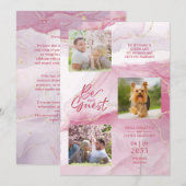 Wees onze gastprijsopgave Faux marmer in roze 3 fo (Voorkant / Achterkant)