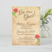 Wees onze gastsprookjesfeestdag uitnodiging (Staand voorkant)