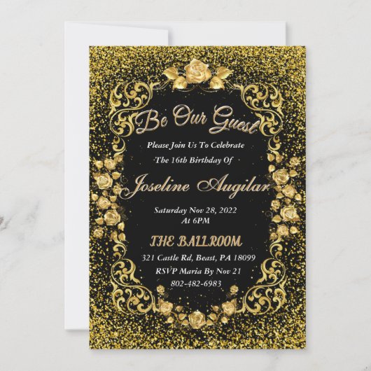 Wees onze gastuitnodiging kaart (Voorkant)