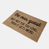 Wees onze gastvrouw deurmat (Schuin)