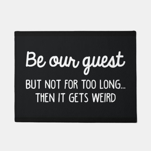 Wees onze gastvrouw deurmat (Voorkant)