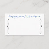 Wees onze gastvrouw | Naam Kaarten en huwelijkstip Plaatskaartje (Achterkant)